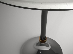 hackney marble cocktail table Modelo 3D
