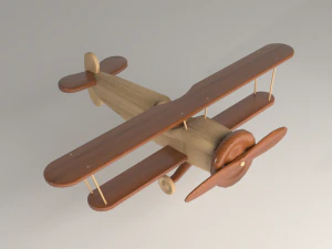 wooden aircraft 3D Model