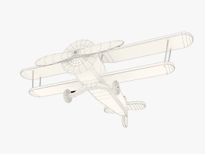 wooden aircraft 3D Model