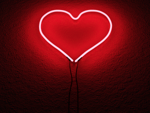 loves neon red wall sconce 3D Модель