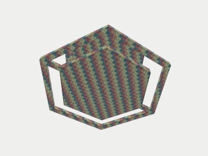 hex geometric wall sconce 3D Model