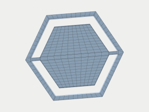 hex geometric wall sconce 3D Model