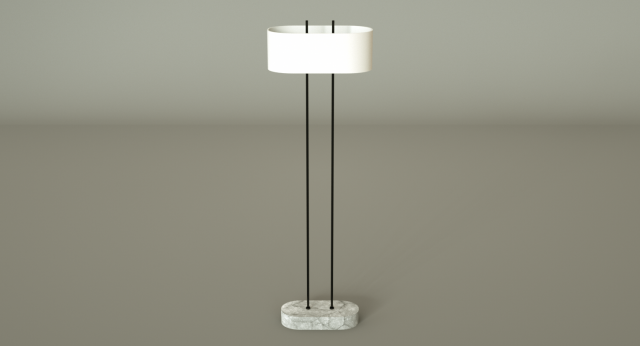 shiro floor lamp 3D Модель .c4d .max .obj .3ds .fbx .stl .blend 