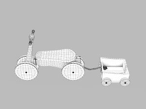 toy of wooden bicycle Model 3D