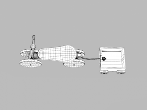 toy of wooden bicycle Model 3D