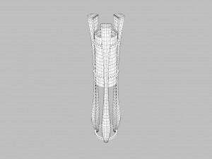 modern wooden floor lamp 3D Model
