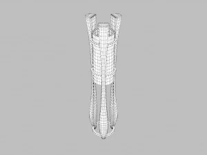 modern wooden floor lamp 3D Model