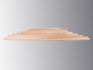 designer clock made of wood 3D मॉडल