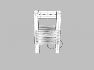 wooden modern lamp 3D 模型