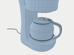 metal coffee maker Model 3D