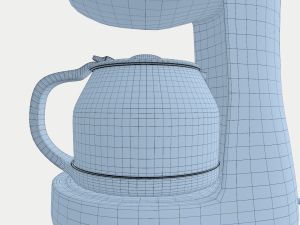 metal coffee maker Model 3D