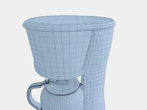 metal coffee maker Model 3D