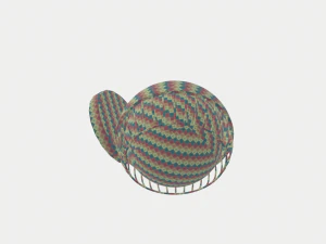 cage matte black sconce 3D Model
