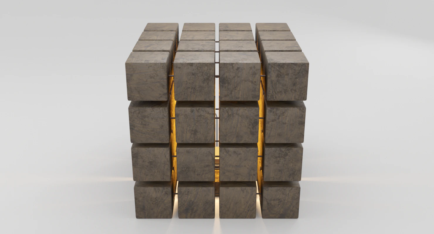 designer lamp woodwork 3D Model .c4d .max .obj .3ds .fbx .stl .blend 