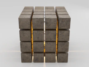 дизайнерський світильник по дереву 3D Модель