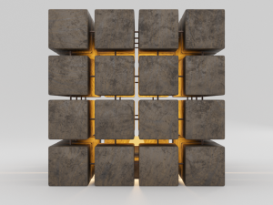 designer lamp woodwork 3D Модель