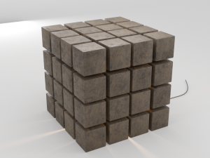 designer lamp woodwork 3D Модель