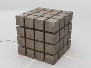 designer lamp woodwork 3D Модель