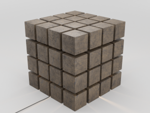 designer lamp woodwork 3D Модель
