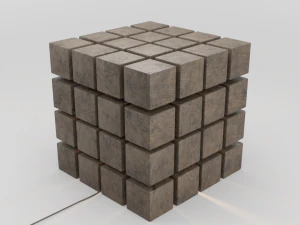 designer lamp woodwork 3D Model