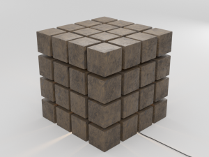 designer lamp woodwork 3D Модель