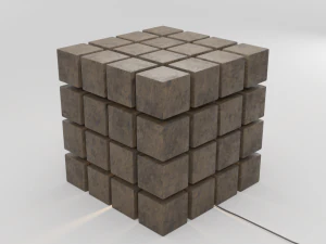 designer lamp woodwork 3D Model