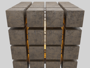 designer lamp woodwork 3D Модель