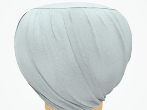 pleated grey ottoman-stool 3D Модель