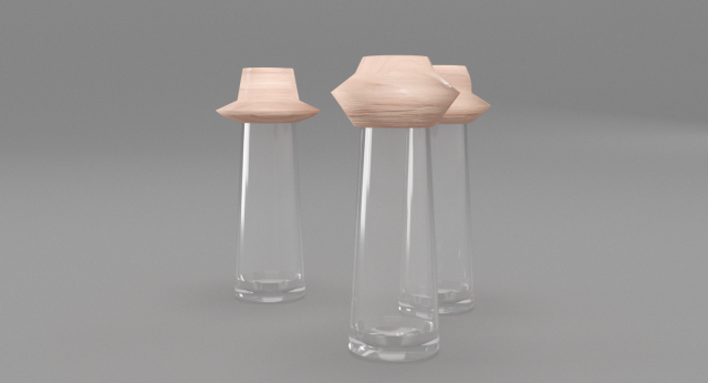 salt and pepper glass shaker Modelo 3D .c4d .max .obj .3ds .fbx .stl .blend 
