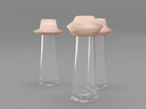 salt and pepper glass shaker 3D Model