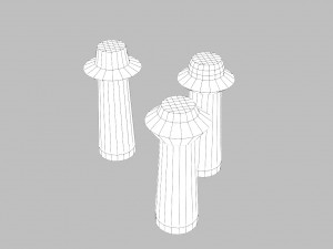 salt and pepper glass shaker Modelo 3D