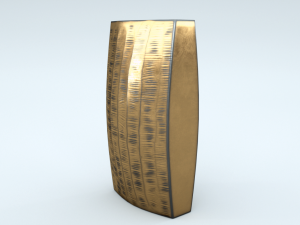 carver brass narrow vase 3D Model