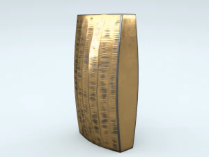 jarr&oacute;n estrecho de lat&oacute;n tallador Modelo 3D