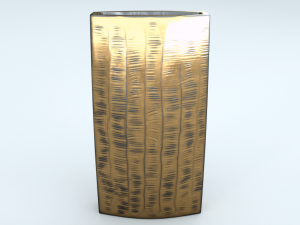 carver brass narrow vase 3D Model