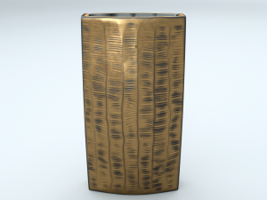 carver brass narrow vase 3D Model