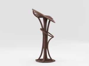 modern wooden chair 3Dモデル
