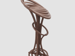 modern wooden chair 3Dモデル