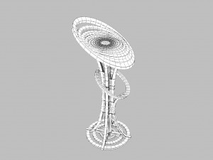 modern wooden chair 3Dモデル