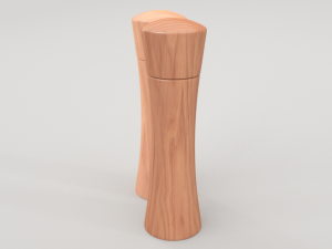 wooden salt and pepper mill 3D मॉडल