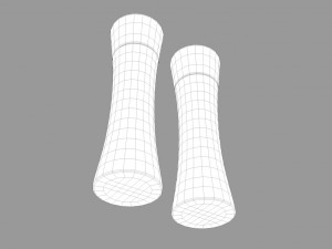 wooden salt and pepper mill 3D मॉडल