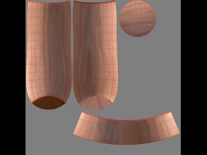 wooden salt and pepper mill 3D मॉडल