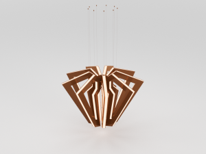 metal spider chandelier 3D Model