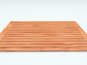 teak bathroom mat 3D Модель
