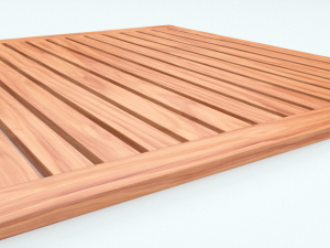 teak bathroom mat 3D Модель