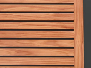 teak bathroom mat 3D Model