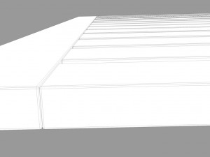 teak bathroom mat 3D Модель