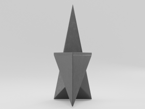modern metal chair 3D 模型