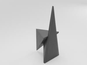 modern metal chair 3D 模型