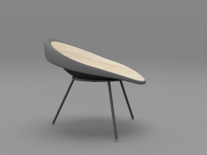 sagano bamboo chair Modèle 3D