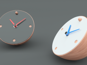 contemporary desk clock 3D Model